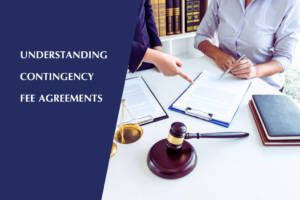 Herman & Well Lawyer letting client understand contingency fee