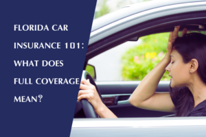Florida driver realizes full coverage car insurance won't cover her accident fees