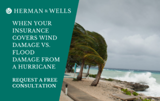 Most insurance policies in Florida typically cover wind damage but not flood damage.