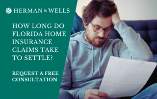 Florida man learns his home insurance claim will take longer to settle.