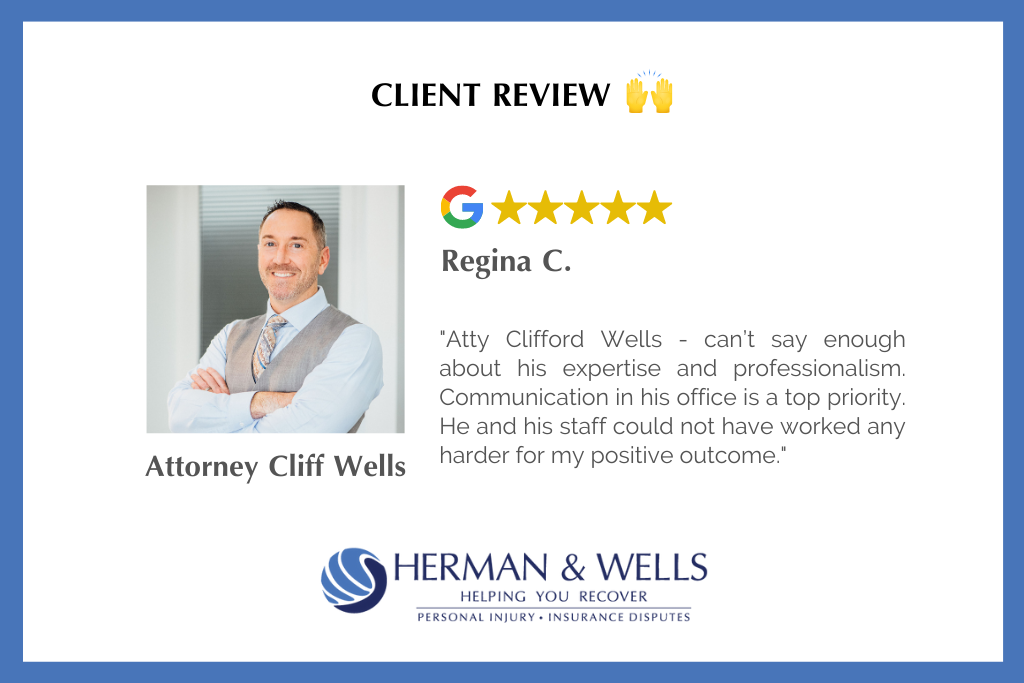 Client review from past personal injury case in Florida