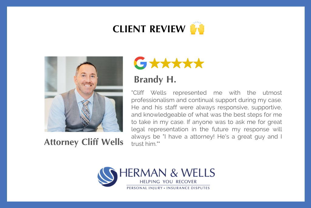 Client review from past personal injury case in Florida