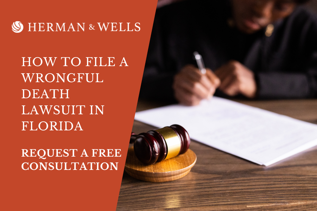 A Floridian involved in a motorcycle accident fills out their injury claim form.