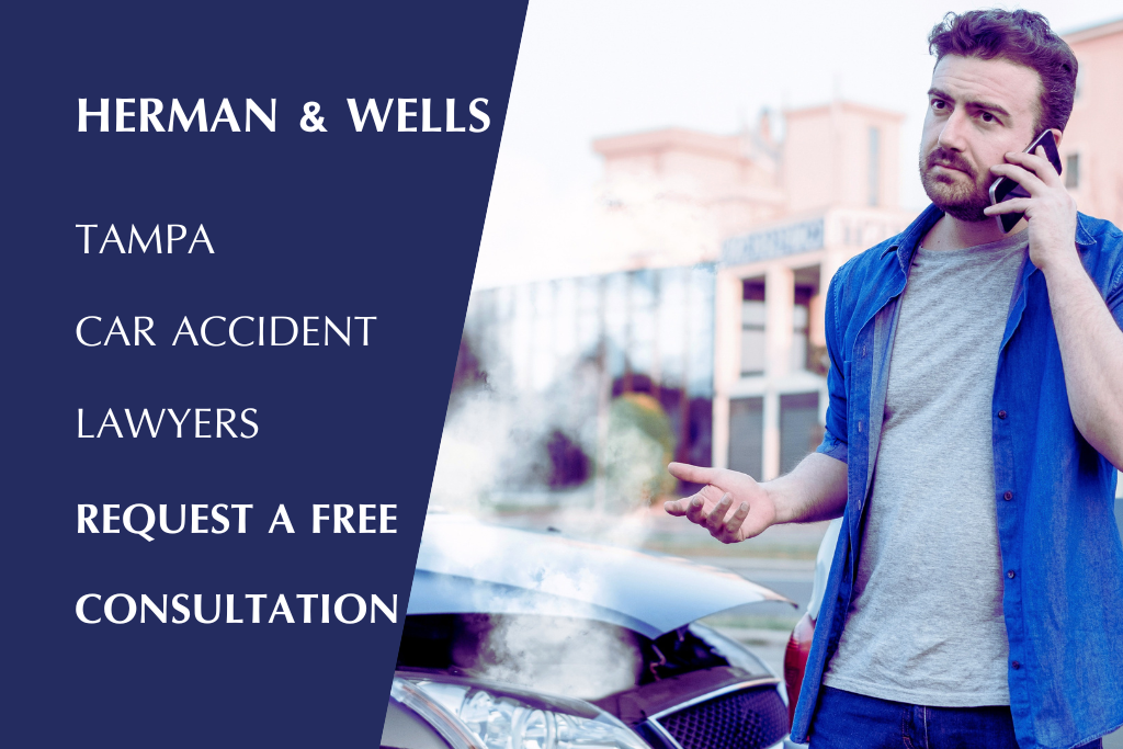 Man seeking Tampa car accident lawyers after a wreck