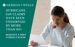 Florida woman studies underpaid Hurricane Ian claim and plans consulting with an insurance dispute attorney.