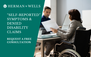 Handicapped woman consulting with an ERISA attorney over denied disability claim.