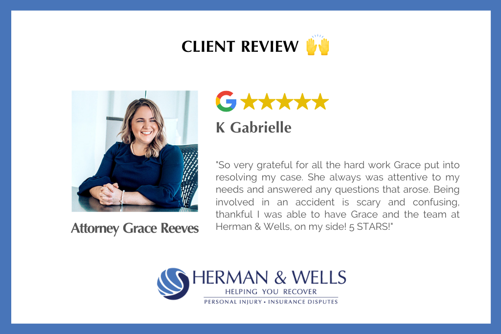 Client review from past car accident claim case in Florida