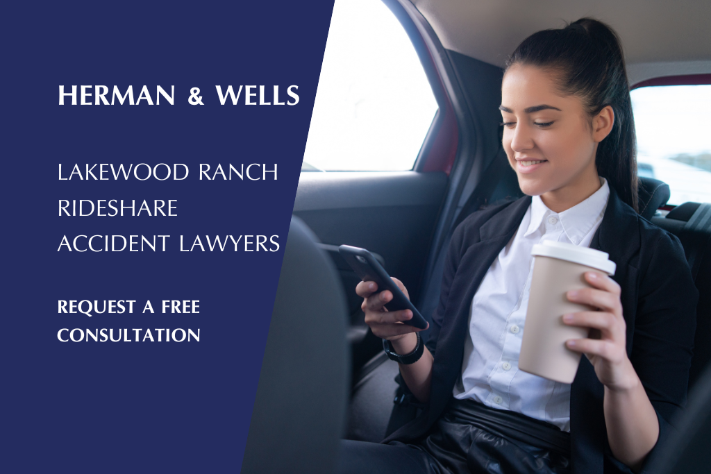 Relaxed in the backseat with full knowledge of how Lakewood Ranch rideshare accident lawyers can help anytime.
