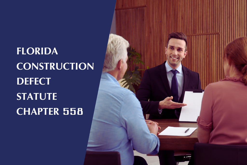 A construction lawyer explains to homeowners their rights under Florida statute chapter 558.