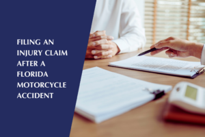 Man seeks legal assistance in filing an injury claim after a Florida motorcycle accident.