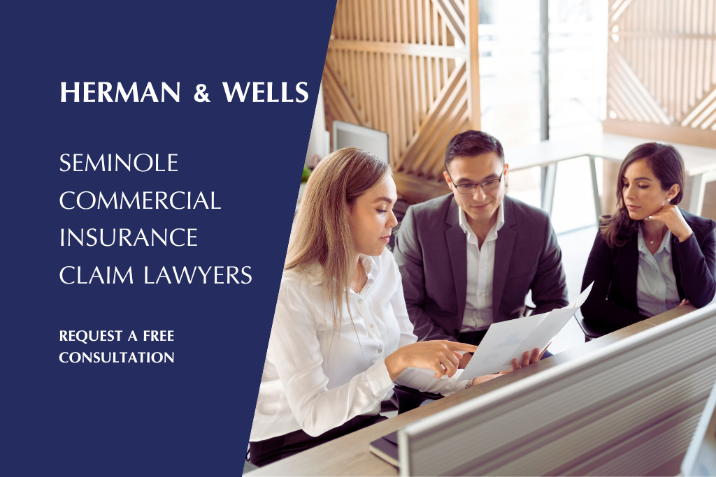 Trusting the expertise of Seminole commercial insurance claim lawyers.