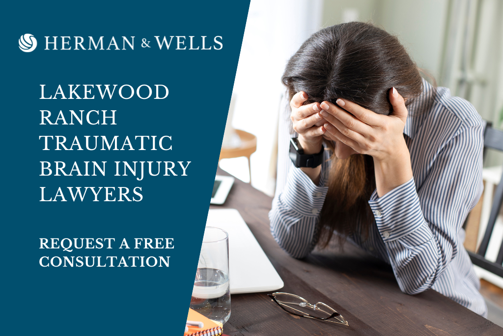 Woman experiencing frequent, severe headaches seeks Lakewood Ranch traumatic brain injury lawyers' legal assistance.