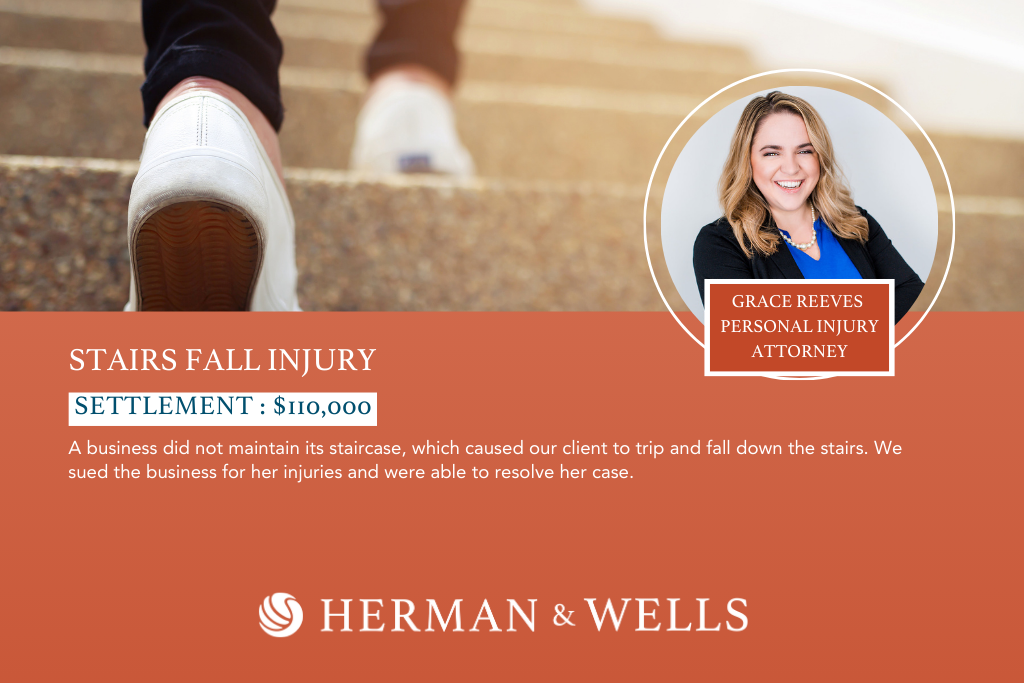 $110,000 settlement from past premises liability accident case in Florida.