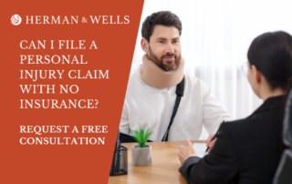 Uninsured man relieved that a personal injury lawyer can help file his claim.