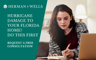 A Florida homeowner diligently reviewing her checklist for a successful hurricane damage claim.