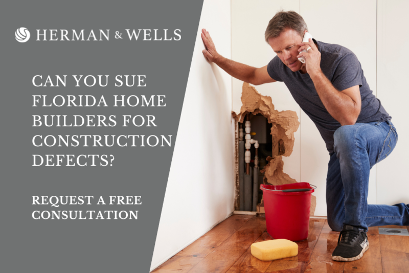 Can You Sue Florida Home Builders For Construction Defects?
